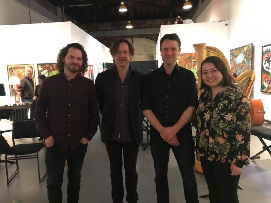 With Simon, Hamish and Salina